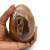 Oeuf minéral en agate - 0
