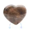 Coeur en pierre de lune noire - 4