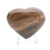 Coeur en pierre de lune noire - 15