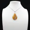 Pendentif goutte en cornaline - 0