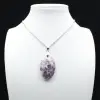 Pendentif Oval en Lépidolite - 0