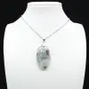 Pendentif Oval en Lépidolite - 0