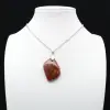 Pendentif flamme en jaspe orbiculaire - 0