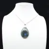 Pendentif goutte en labradorite - 0