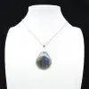 Pendentif goutte en labradorite - 0