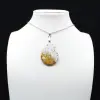 Pendentif goutte en jaspe impérial - 4