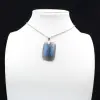 Pendentif rectangle en labradorite - 0