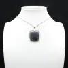 Pendentif carré en labradorite - 5