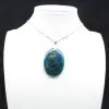 Pendentif en Apatite Bleue de Madagascar - Pierre Naturelle - 9
