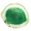 Tranche d'agate verte naturelle – Pièce décorative 250 g - 2