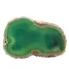 Tranche d'agate verte naturelle – Pièce décorative 250 g - 5