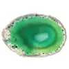 Tranche d'agate verte naturelle – Pièce décorative 250 g - 9