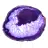 Décoration en Pierre : Tranche d'Agate Brésilienne Violette