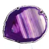 Spécimen d'Agate du Brésil, Tranche Colorée Violette - 0