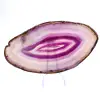 Plaque de Minéral Agate Violette, Origine Brésilienne - 0