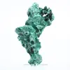 Haute malachite fibreuse de RDC sur socle, pierre de collection - 1