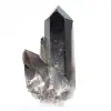 Cristal de quartz morion du Brésil sur socle acrylique, collection - 0