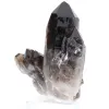 Quartz morion du Brésil, cristal naturel présenté sur socle acrylique - 4