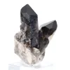 Quartz morion noir du Brésil, cristal unique avec socle acrylique - 2