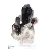 Quartz morion noir du Brésil, cristal unique avec socle acrylique - 4