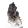 Cristal de quartz morion trapu du Brésil, spécimen minéral sur socle - 6