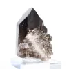 Quartz morion du Brésil, cristal noir naturel monté sur socle - 2