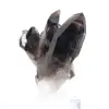 Quartz morion brésilien, cristal décoratif présenté sur socle - 3