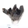 Quartz morion brésilien, cristal décoratif présenté sur socle - 4