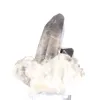 Morion du Brésil, cristal de quartz fumé noir sur socle acrylique - 5