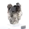 Cristal de quartz morion d'origine brésilienne, présentoir acrylique - 2