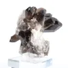 Cristal de quartz morion d'origine brésilienne, présentoir acrylique - 4