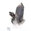Spécimen cristallin de quartz morion du Brésil, socle acrylique inclus - 4