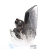Spécimen cristallin de quartz morion du Brésil, socle acrylique inclus - 5