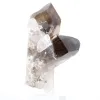 Quartz morion du Brésil, petite pointe cristallisée sur socle - 3
