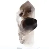 Quartz morion du Brésil, petite pointe cristallisée sur socle - 6