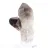 Quartz morion du Brésil, petite pointe cristallisée sur socle