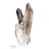 Cristal de quartz morion brésilien au port élancé, monté sur socle - 4