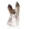 Cristal de quartz morion brésilien au port élancé, monté sur socle - 5