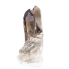 Cristal de quartz morion brésilien au port élancé, monté sur socle - 6