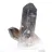 Petit quartz morion cristallisé du Brésil, présenté avec son socle