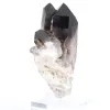 Mini cristal de quartz morion du Brésil, pierre noire sur socle - 3
