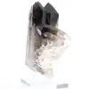 Mini cristal de quartz morion du Brésil, pierre noire sur socle - 4
