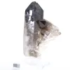 Mini cristal de quartz morion du Brésil, pierre noire sur socle - 5