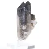 Mini cristal de quartz morion du Brésil, pierre noire sur socle - 6