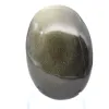 Galet en obsidienne dorée du Mexique, pierre naturelle polie - 2