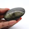 Galet poli mexicain en obsidienne dorée, pièce de 75 g - 0
