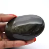 Grand galet d’obsidienne dorée du Mexique, pierre de 115 g - 0
