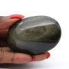 Galet d’obsidienne dorée du Mexique, spécimen de 90 g - 0