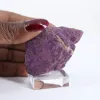 Purpurite brute du Portugal – Spécimen violet sur socle - 1